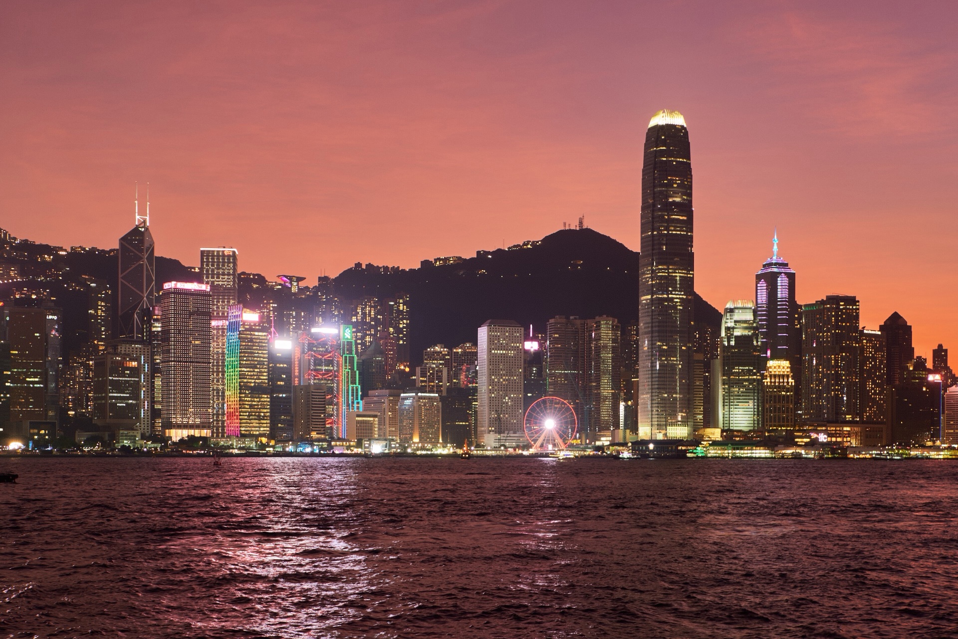 香港維多利亞港城市景觀